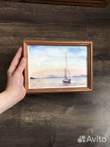 Картины акварель в рамах