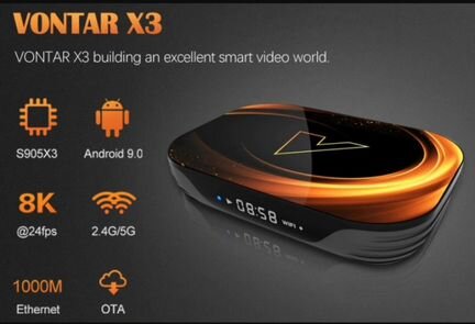 Смарт тв бокс, приставка TV BOX Vontar X3 4/32 Gb