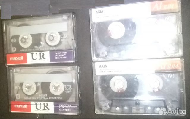 Аудио-кассеты Maxell Axia 60 мин как новые