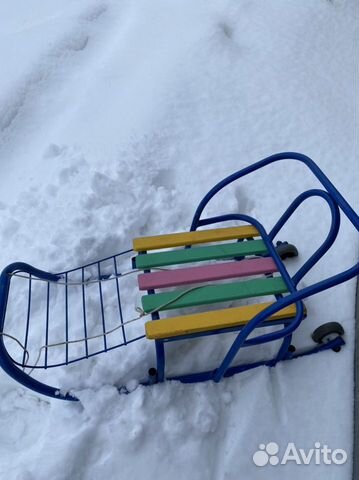 Детские санки с колесиками