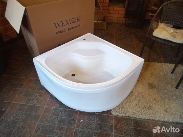 Поддон для душа бу 90Х90 глубокий купить в Москве | Товары для дома и ...