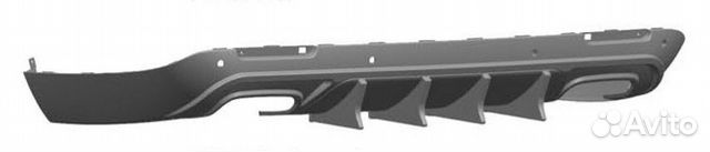 Диффузор в стиле S для Dodge Challenger 15-22