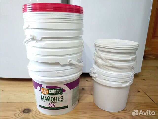 Ведра пластиковые б/у