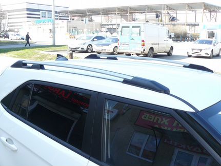 Рейлинги на крышу Хендай Крета, серые