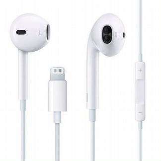 Наушники EarPods штекер лайтинг в коробке реплика