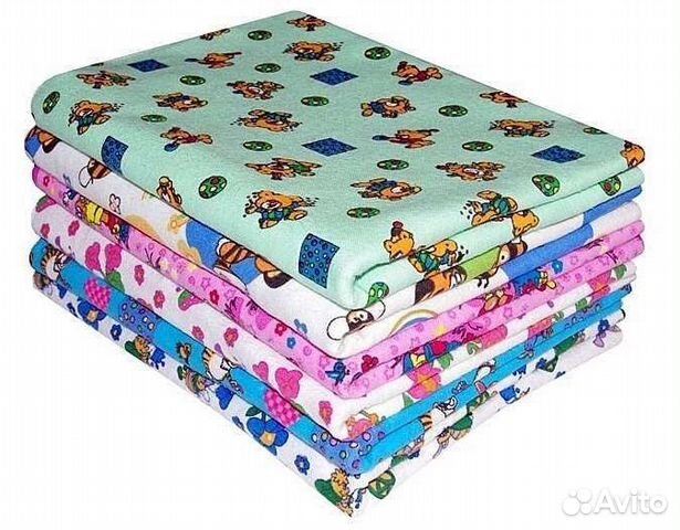 Детские пеленки фланелевые из 100 хлопка. Новые