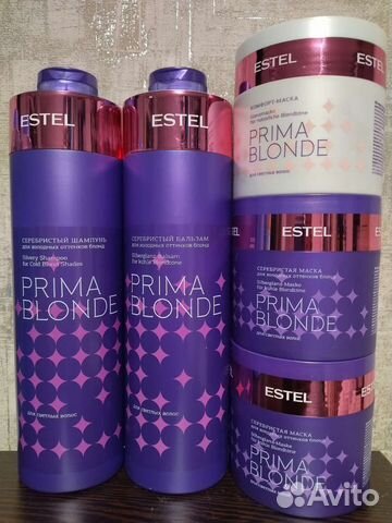 Шампунь бальзам маска Estel Prima blond