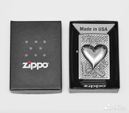 Зажигалка Zippo 207 Love Heart Emblem Оригинал