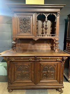 Старинный буфет массив дуба конец 19 века Германия
