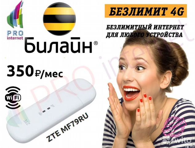 WiFi Роутер Zte 79Ru c Безлимитным Интернетом
