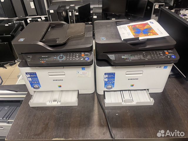 Цветное лазер. мфу Samsung Xpress C460FW с wifi