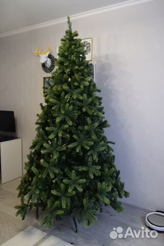 Ель искусственная литая + пвх 240 см