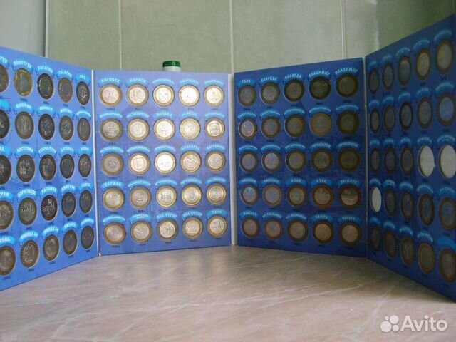 Комплекты:десяток ру, биметалл, пять руб победа