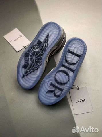 Кроссовки Dior x Nike Air Jordan 1 High OG Wolf Gr