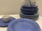 Набор столовой посуды «Синева» новый фарфоровый объявление продам