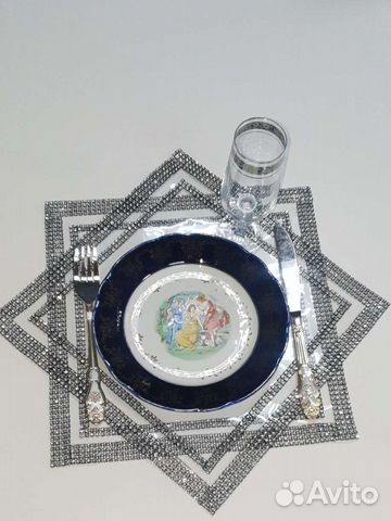 Сервировочные салфетки на стол под тарелки набор