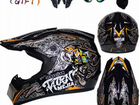 Шлем кроссовый новый комплект перчатки+очки+подш-к объявление продам