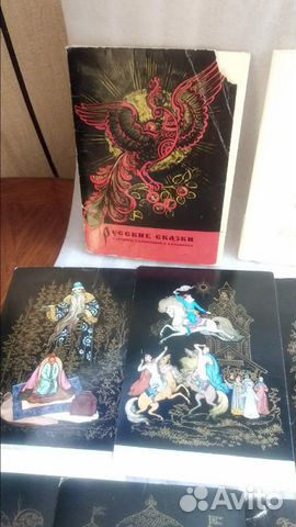 Наборы открыток Русские сказки. Палех (1963)