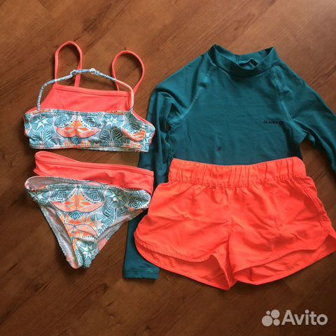 Купальник комплект olaian для девочки 128р