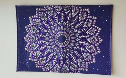 Обложка на паспорт натуральная кожа ручная роспись