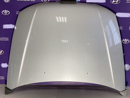 Капот hyundai accent светлое серебро