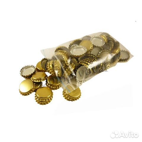 Кроненпробки 26 мм. (золото) 100 шт