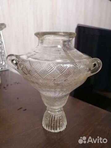 Лот лампадка и пузырёк стекло 19 век