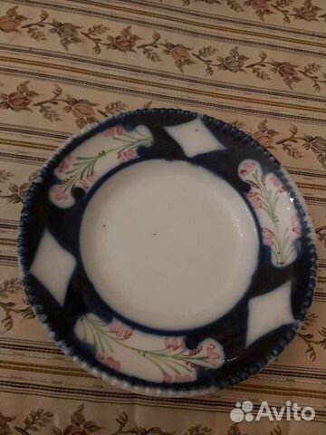 Тарелка старинная,антиквар,фарфор Кузнецова