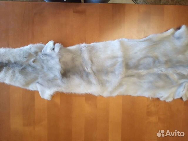 Шкурка норки серо- голубая 75 см