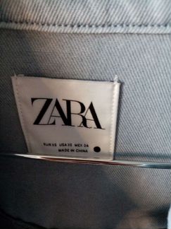 Куртка джинсовая, с бахрамой zara