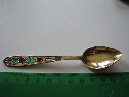 Ложка чайная серебрянная