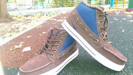 Зимние кроссовки Найк свитклассик Мех высокие