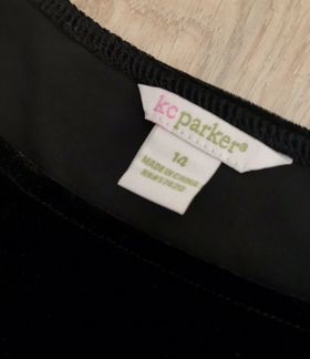 Бархатное платье kcparker + накидка на девочку