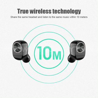Беспроводные наушники V7 Mini True TWS Чёрные