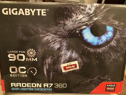 Видеокарта gigabyte radeon r7 360