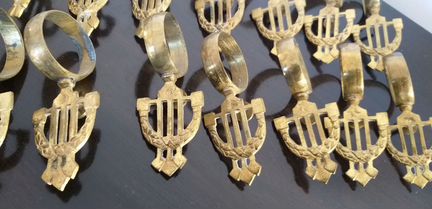 Кольца для штор старинные 19 век Бронза