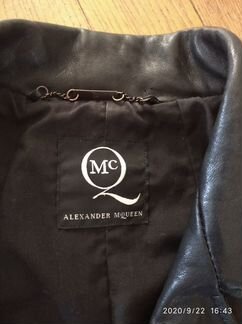 Кожаная куртка alexander mcqueen. Оригинал