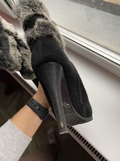 Сапоги зимние натуральные замшевые Respect