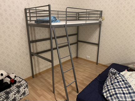 Кровать чердак IKEA с матрасом