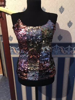 Топ с пайетками