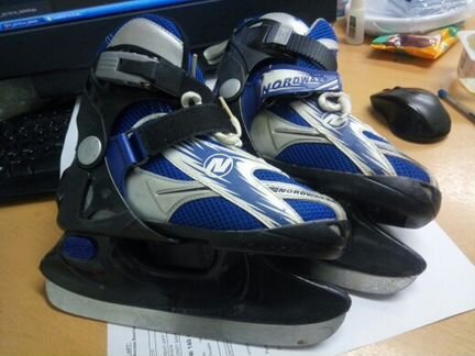 Коньки nordway раздвижные 29р+ 4р