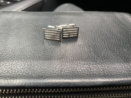 Запонки белое золото и бриллианты