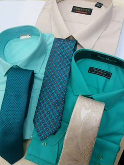 Рубашка приталенная галстук