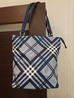 Cумка синяя в клетку