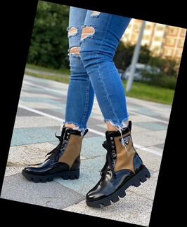 Ботинки кожаные