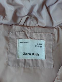 Пуховик детский на девочку Zara на 134р