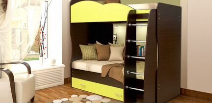 Детская двухъярусная кровать