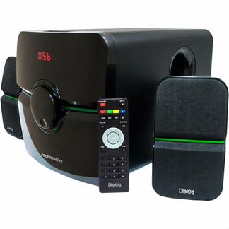 Колонки для компьютера dialog AP-203 черный USB+SD reader