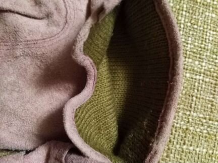 Перчатки замшевые