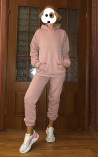 Новый Костюм из футера пудра